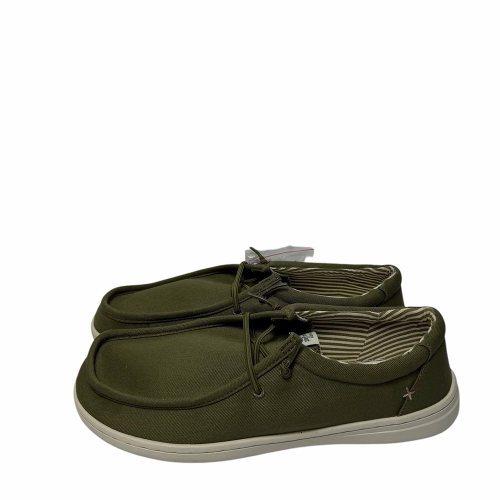 FEEL THE EARTH FREE YOUR FEET STREET STYLE GREEN MEN SHOES SIZE 11 BRAND NEW